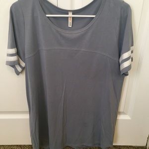 Dusty blue rugby T-shirt